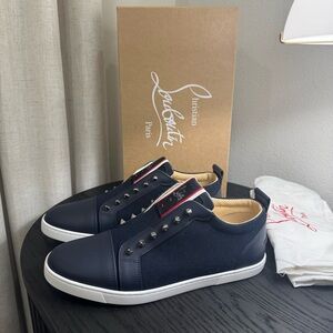 Christian Louboutin F.A.V Fique A Vontade Sneaker Navy 44